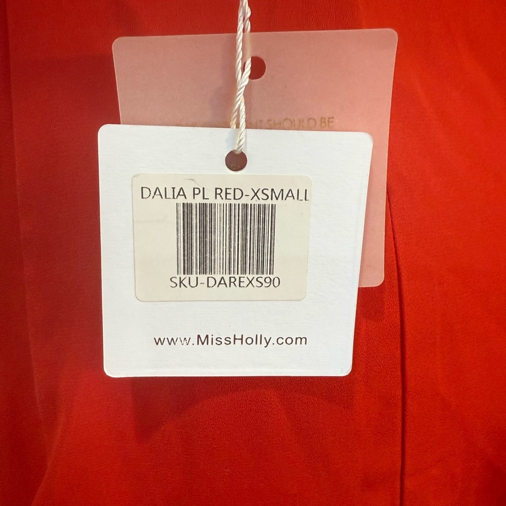 NWT Miss Holly The Label Dalia Red Gown - Picture 6 of 7